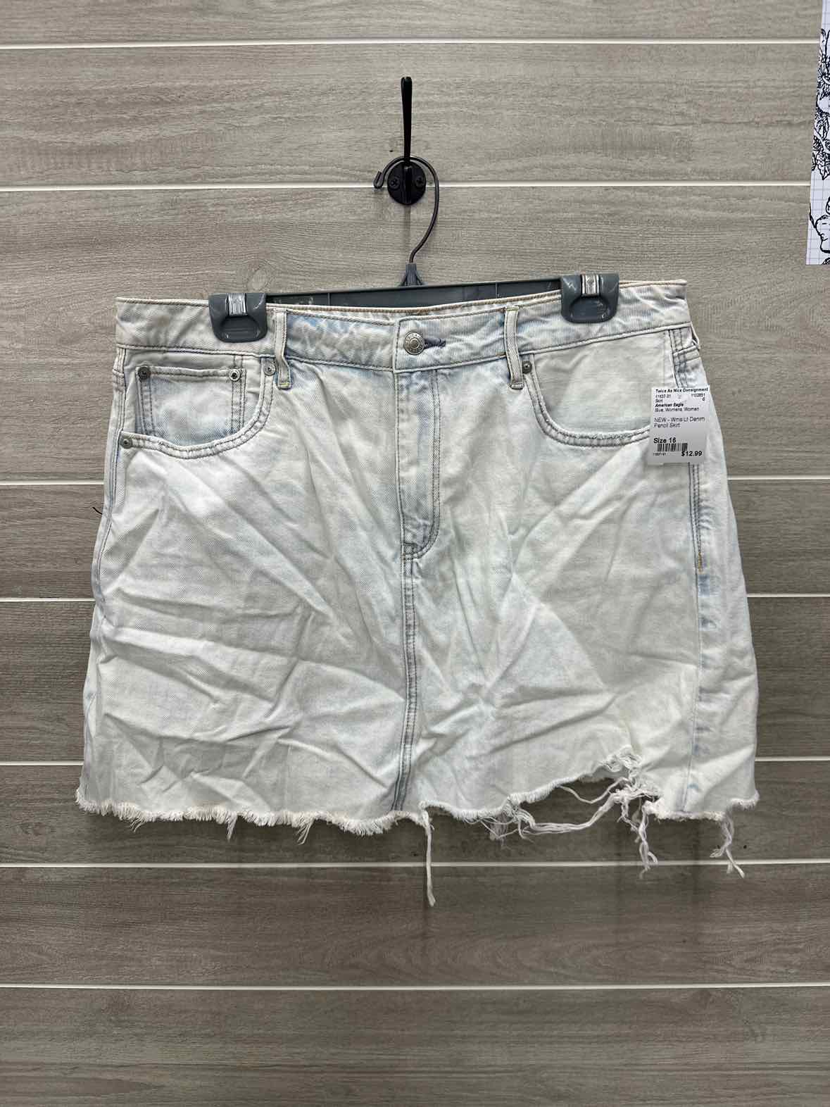 American Eagle Size 16 Blue Womens Skirt