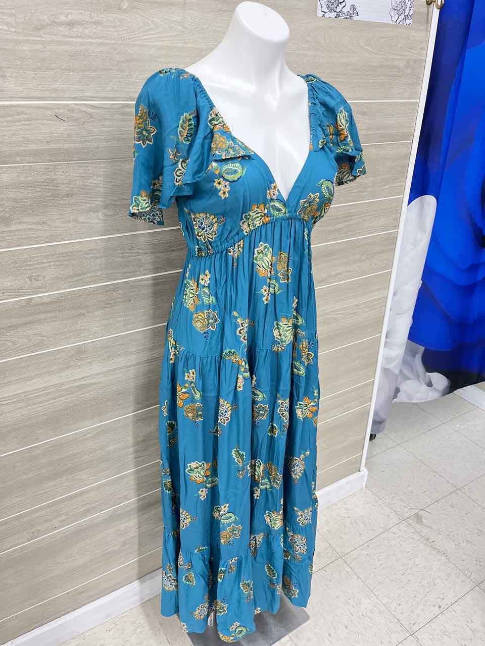 Angie Size 8 Teal Womens Dress