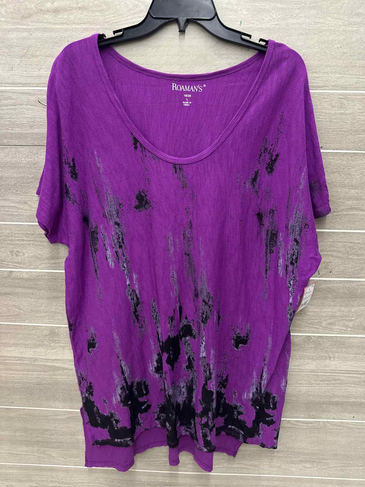 Roamans Size 18/20W Purple Plus Shirt
