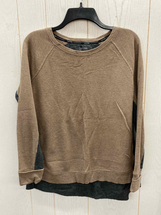 Calvin Klein Brown Womens Size M Shirt