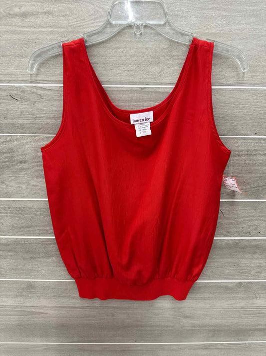 Red Womens Women Size Small Tank Top