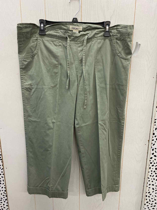 Cherokee Olive Womens Size 10 Pants