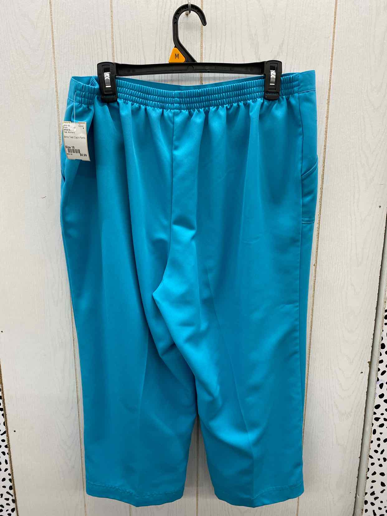 Alfred Dunner Teal Womens Size 16 Pants