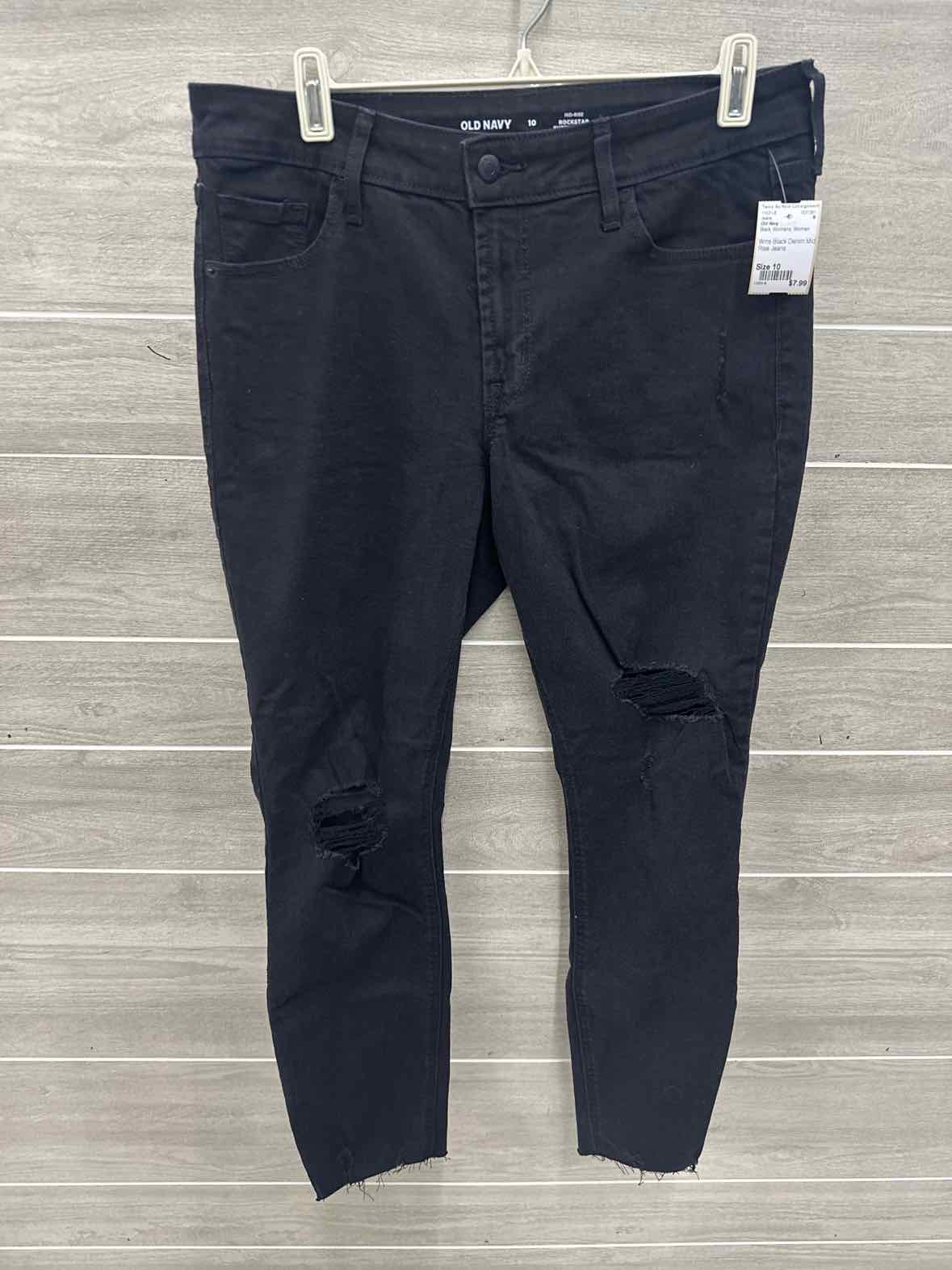 Old Navy Size 10 Black Womens Jeans
