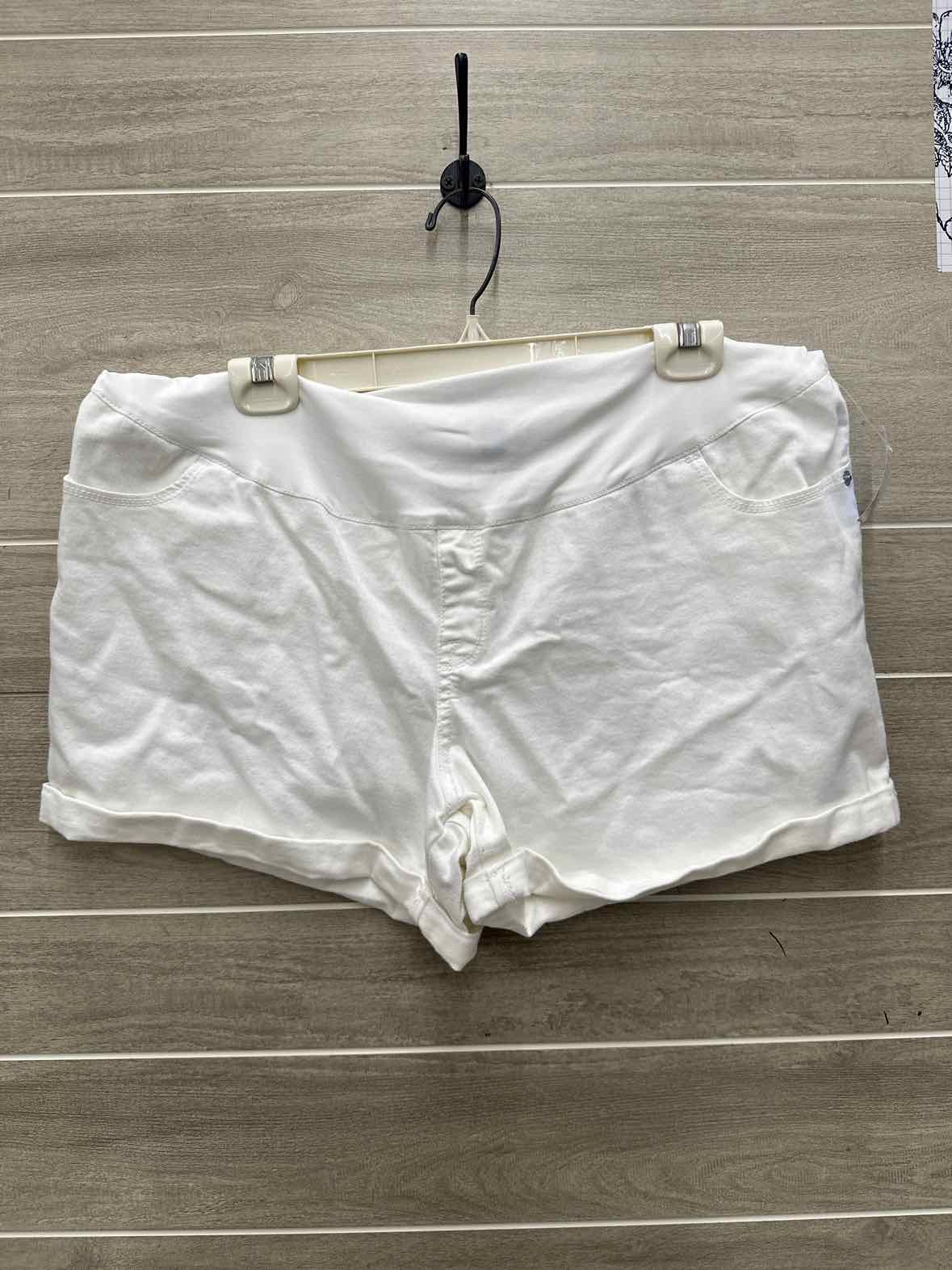 Liz Lange Size XL White Maternity Shorts