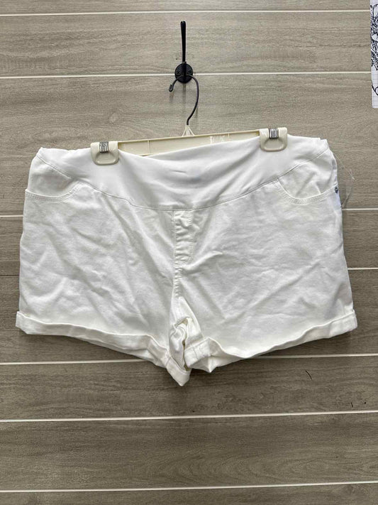 Liz Lange Size XL White Maternity Shorts