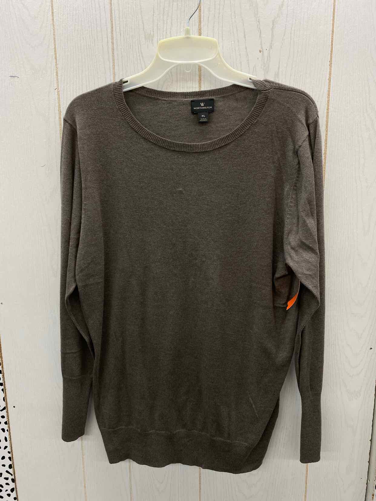 Worthington Taupe Womens Size XL Sweater