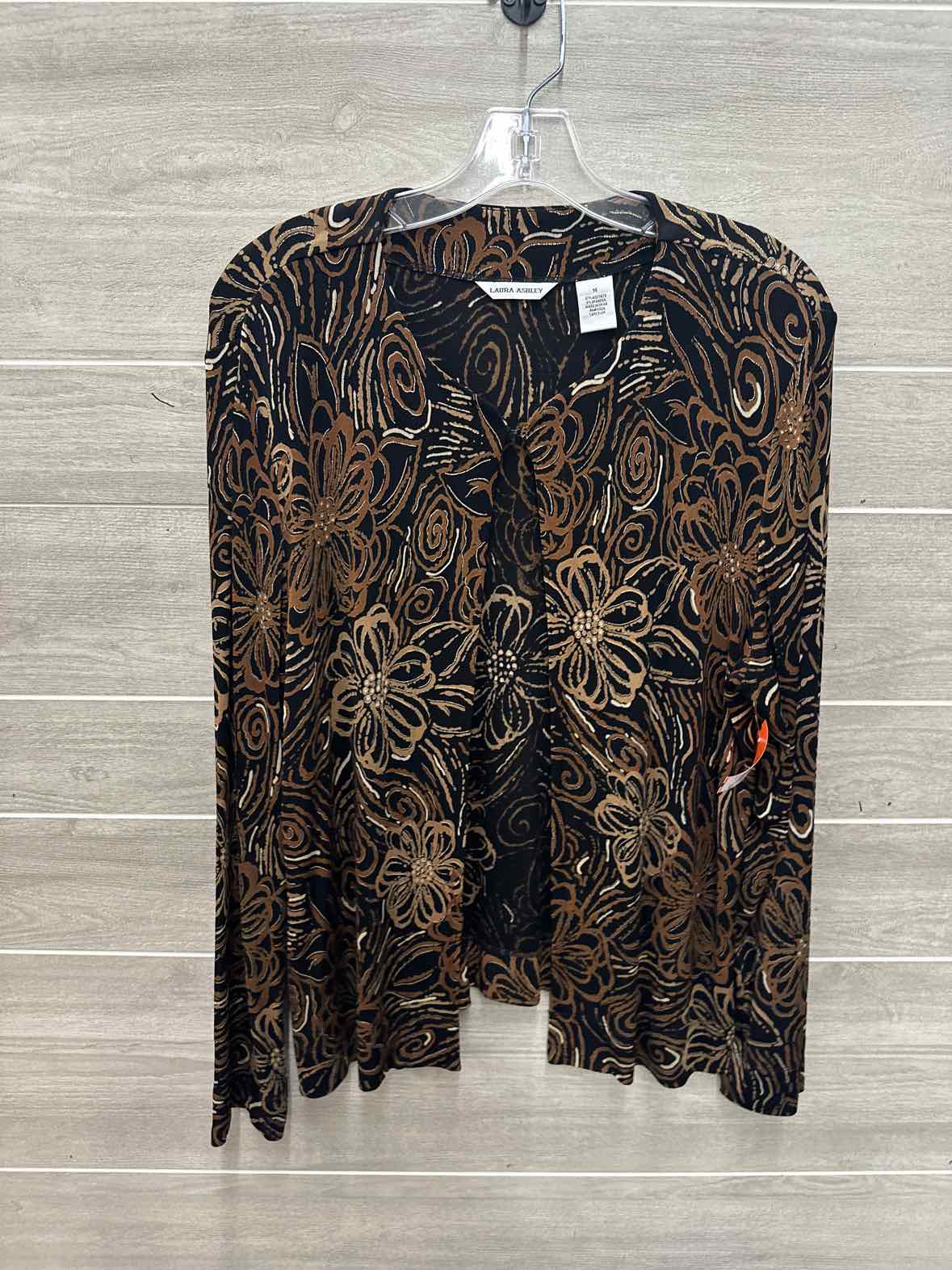 Laura Ashley Size M Black Womens Shirt