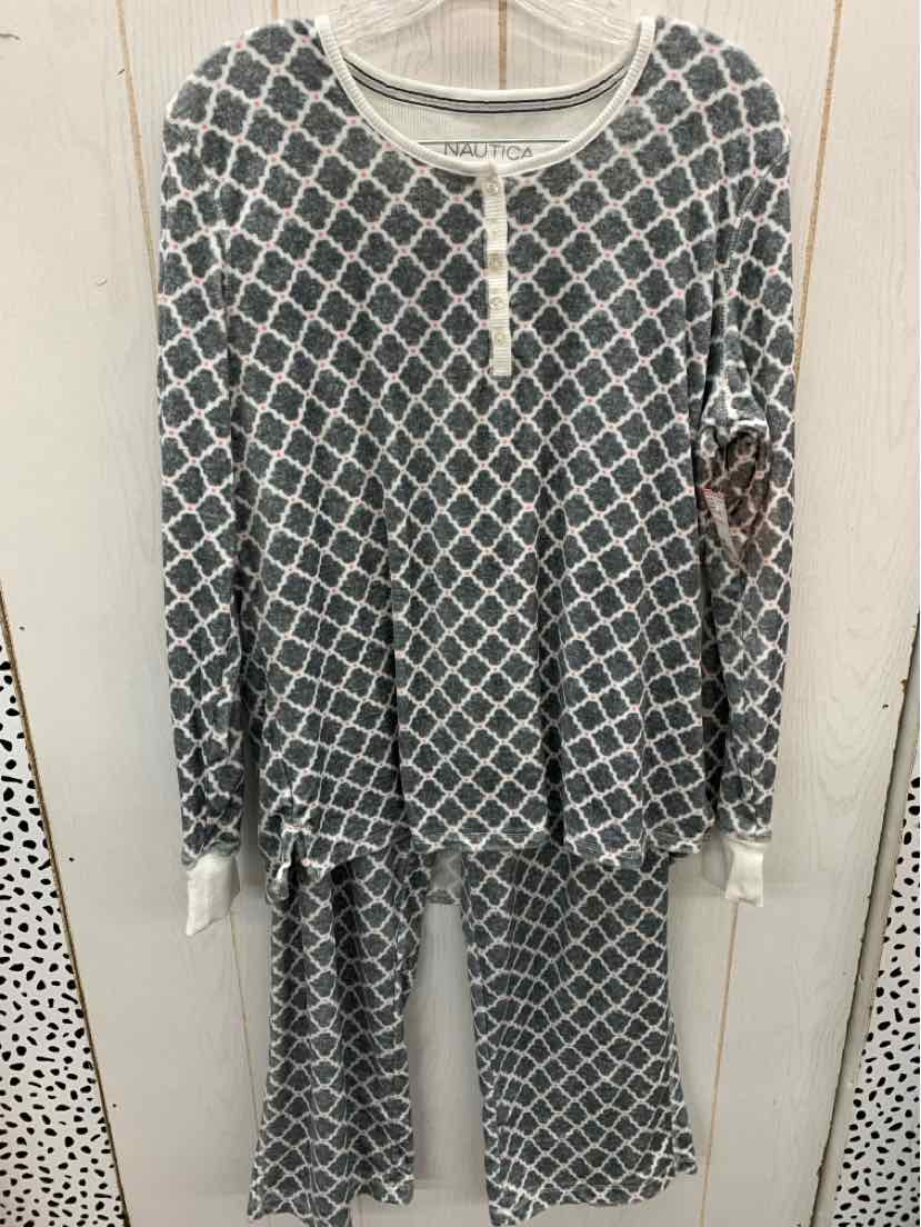 Nautica Gray Womens Size M Pajamas