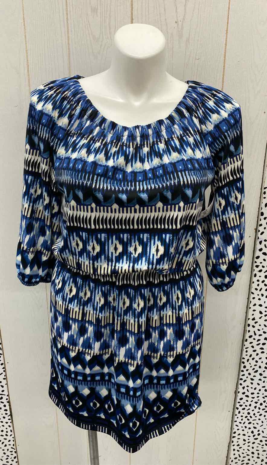 AB Studio Blue Womens Size 12 Dress