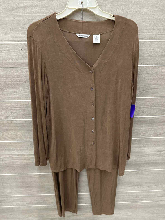 Laura Ashley Size 10/12 Brown Womens Pant Set