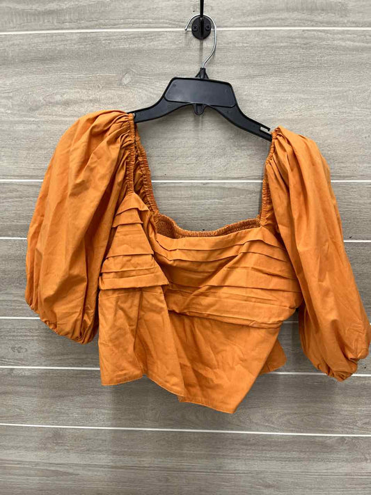 Abercrombie & Fitch Size L Orange Womens Shirt