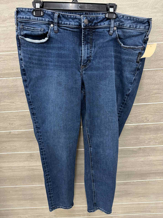 Silver Blue Womens Size 20 Jeans