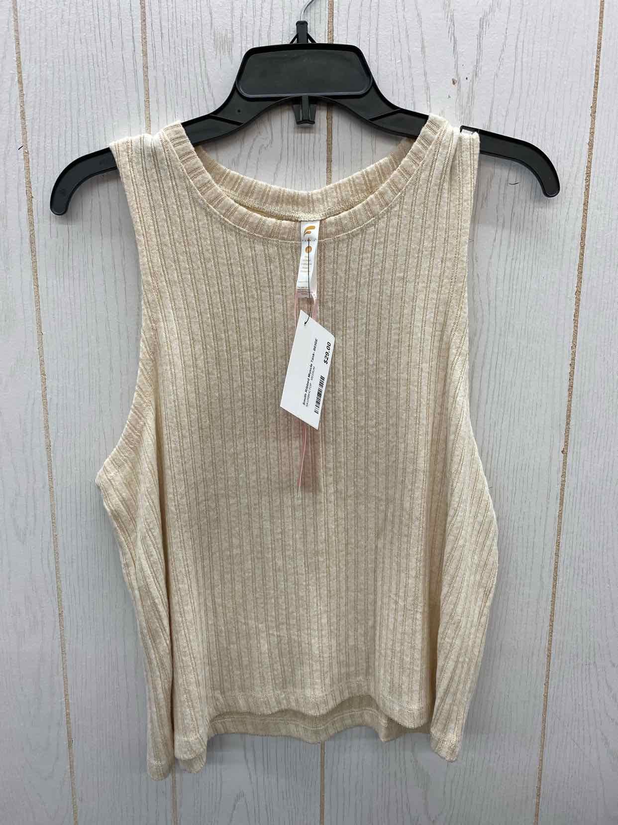 FORNIA Cream Womens Size M Tank Top