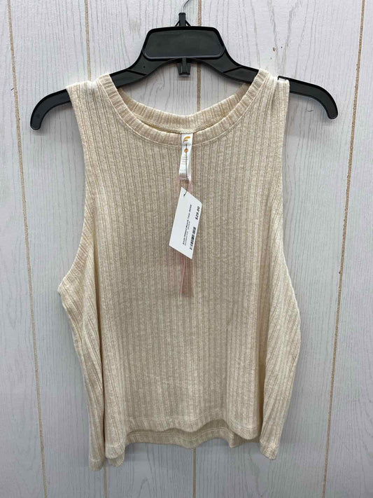 FORNIA Cream Womens Size M Tank Top