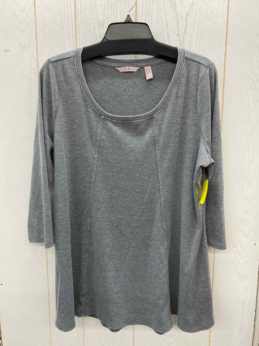 AnyBody Gray Womens Size L/XL Shirt