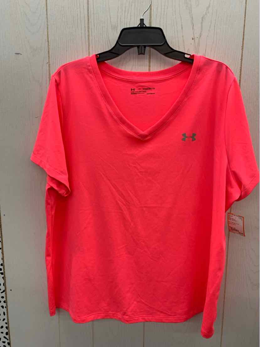 Under Armour White Womens Size 1X Shirt