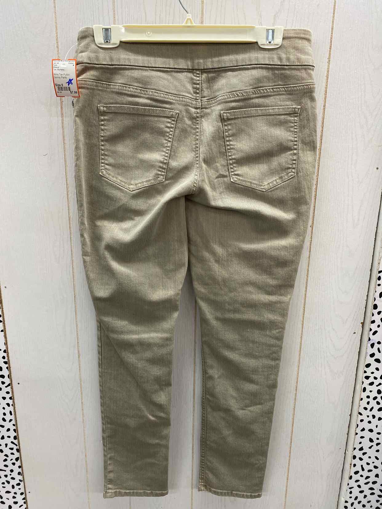 Chico's Tan Womens Size 6 Pants