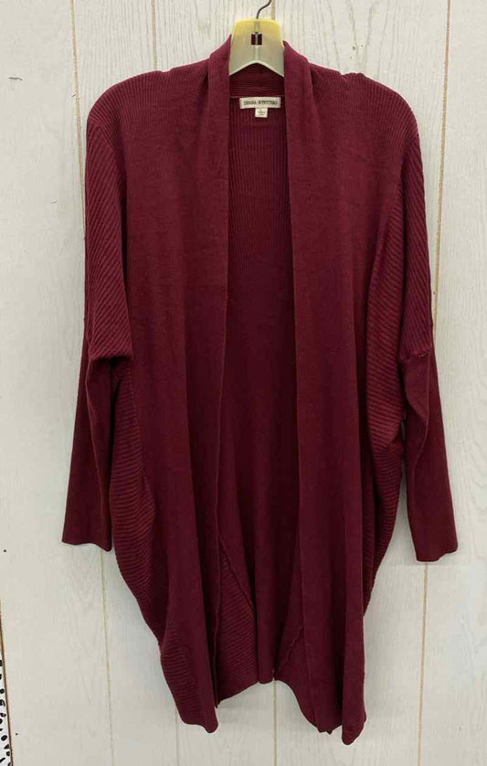 Zenana Burgundy Womens Size L Sweater