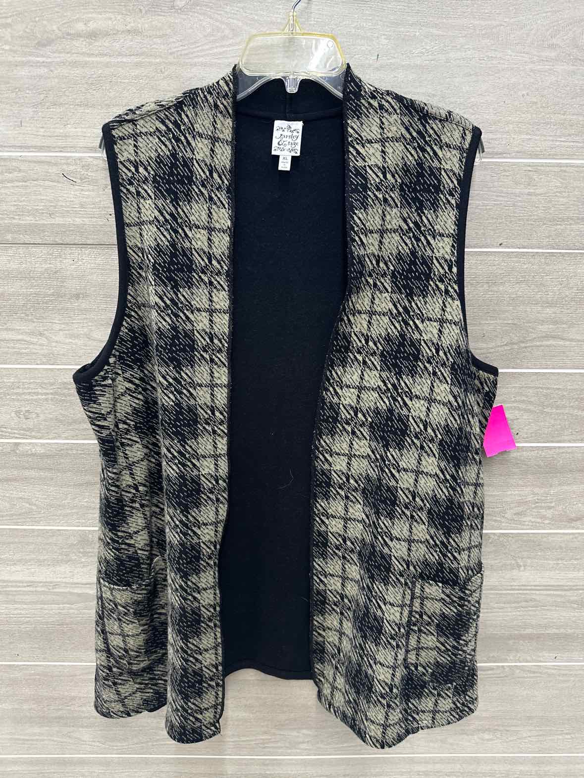 Parsley & Sage Size 16 Black Plus Vest