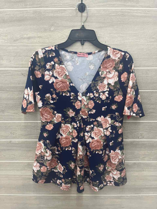 Size M Blue Maternity Shirt