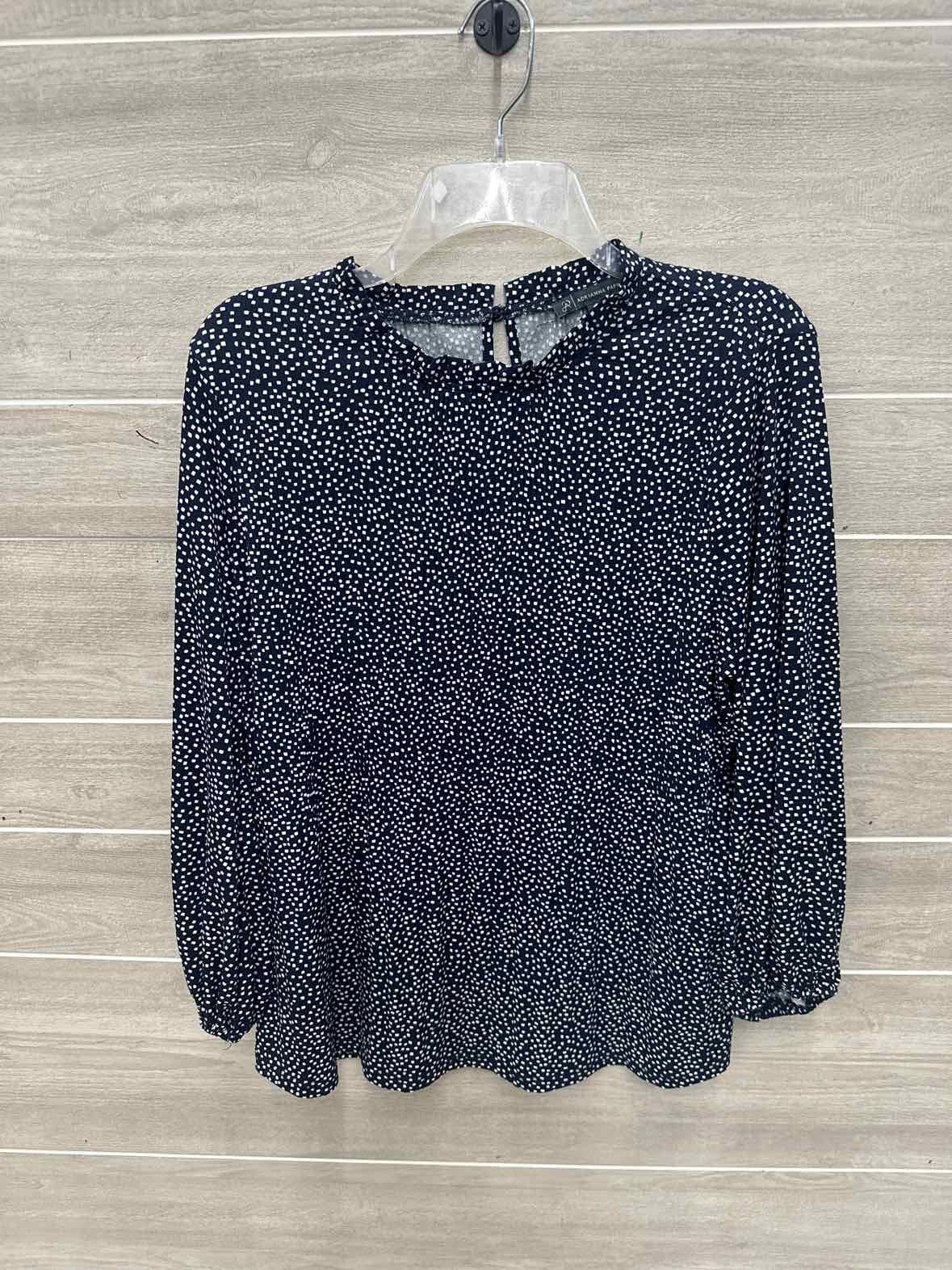 Adrianna Papell Size M Navy Womens Shirt