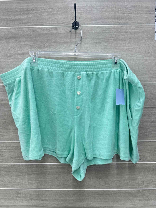 Size 3X Green Plus Shorts