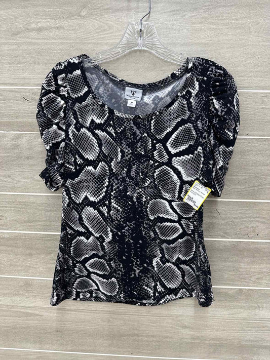 Worthington Black Womens Women Size M Shirt