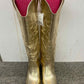 Gold Womens Size 6 Boots