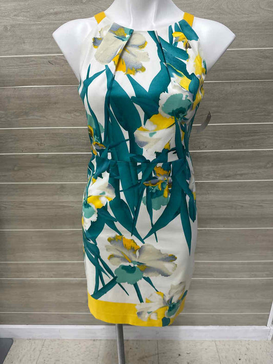 Tahari Yellow Womens Women Size 2 Dress