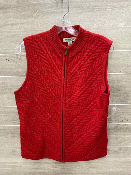 Coldwater Creek Red Womens Size M Vest