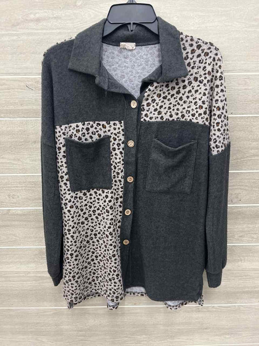 Lovely Melody Size S Gray Womens Shirt