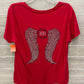 Red Womens Women Size 16/18 Shirt