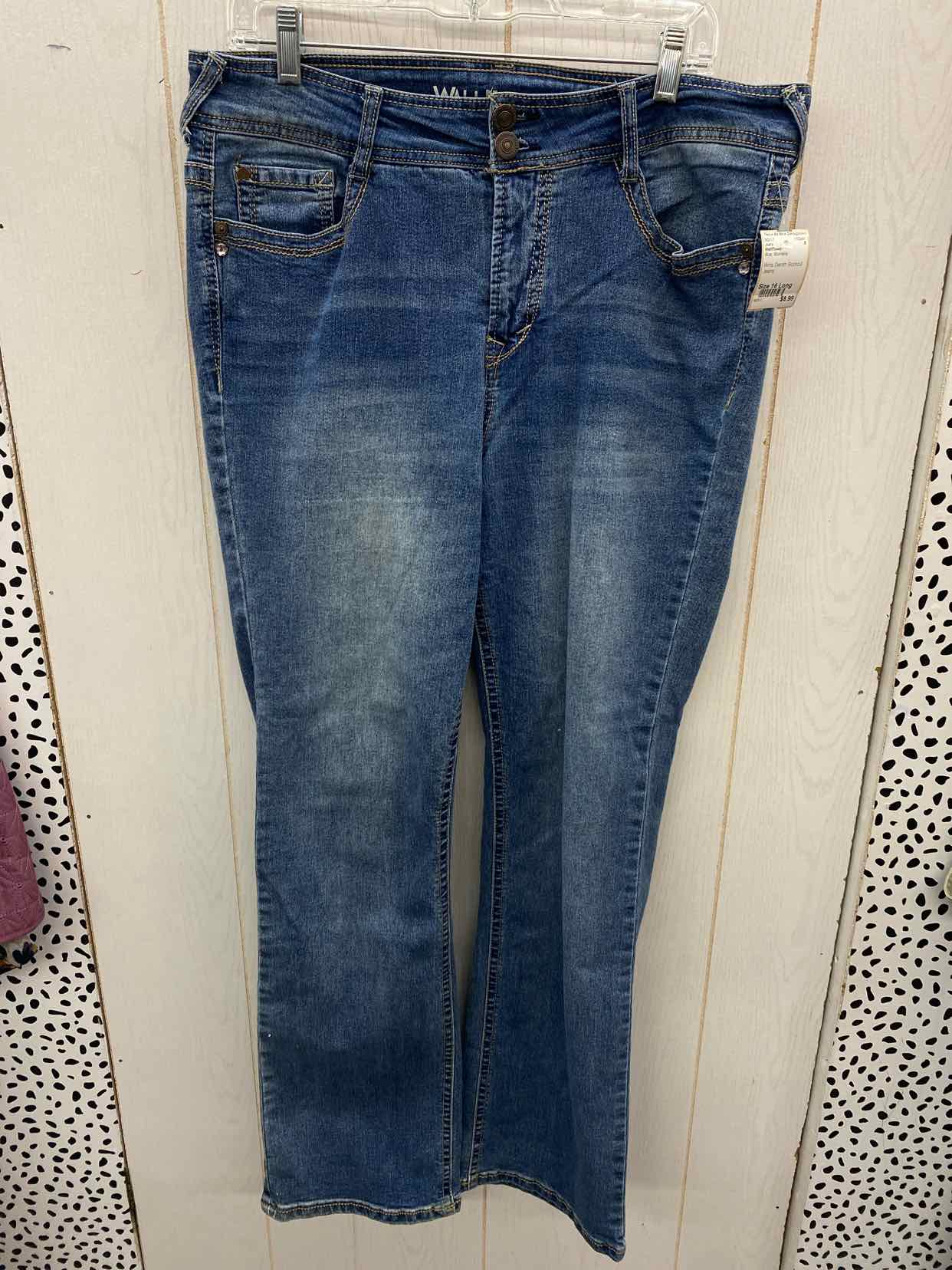 WallFlower Blue Womens Size 16 Long Jeans