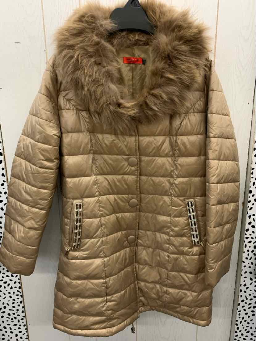 Tan Womens Size L Jacket (Outdoor)