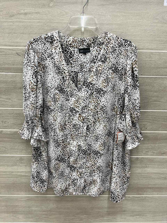 Jones New York Cream Womens Women Size 2X Shirt