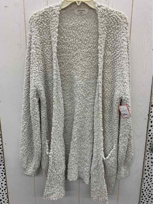 Zenana Cream Womens Size XL Sweater