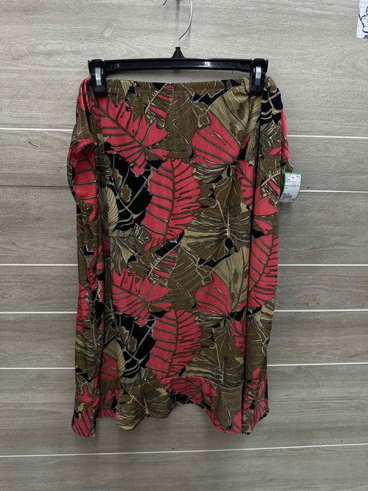 J Smith Size 3X Olive Plus Skirt
