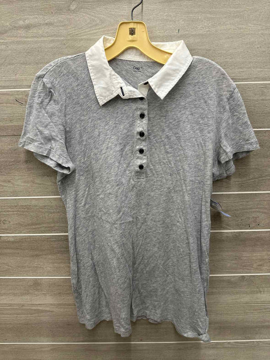 GAP Size L Gray Womens Shirt