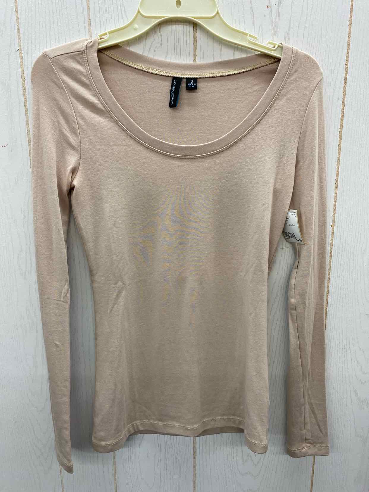 Cynthia Rowley Tan Womens Size Small Shirt