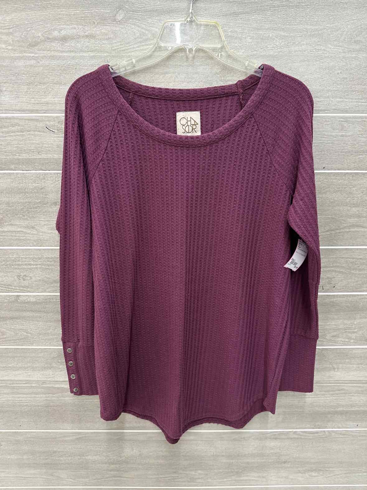 Chaser Size L Purple Womens Shirt