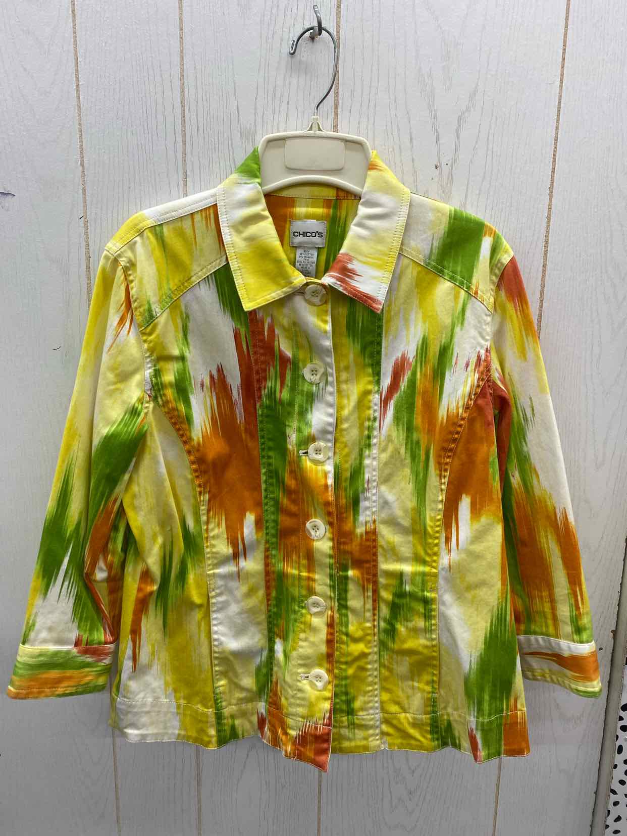 Chico's Yellow Womens Size M Blazer