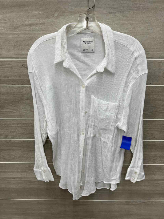 Abercrombie & Fitch Size L White Womens Shirt