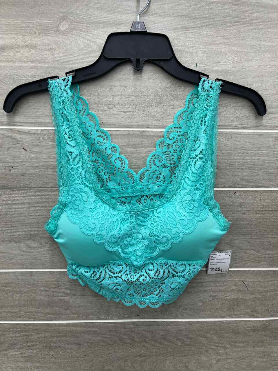 Zenana Size S/M Green Womens Bra