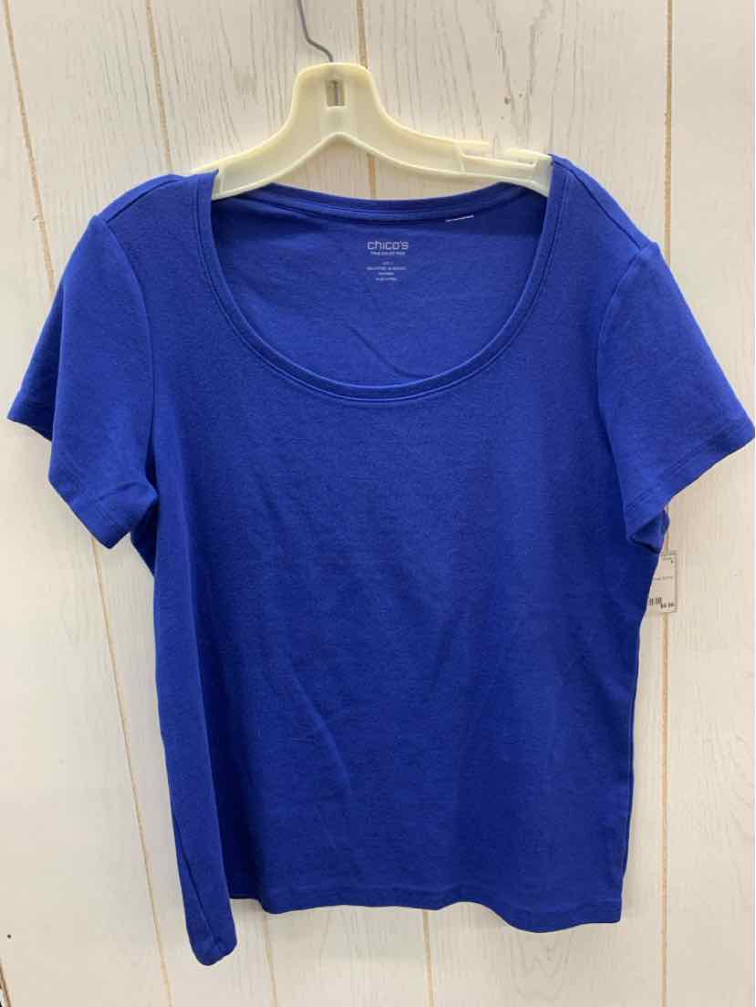 Chico's Blue Womens Size L Shirt