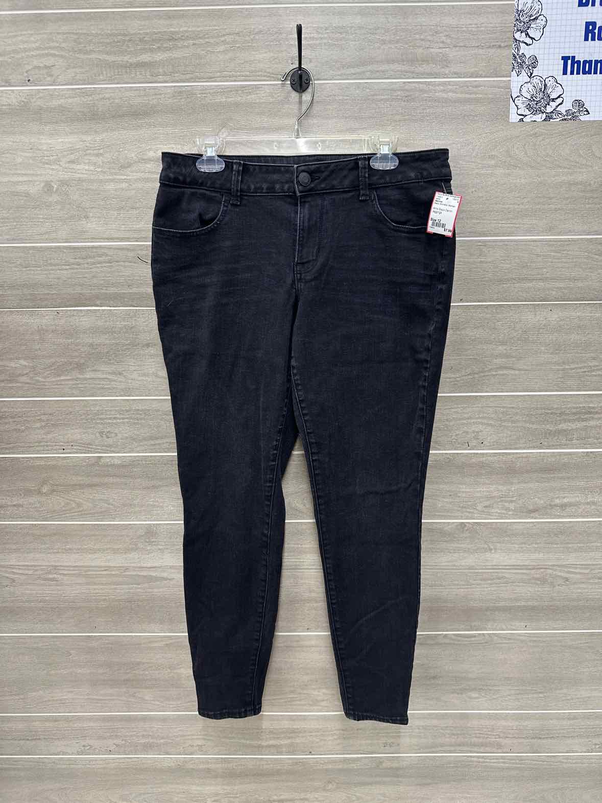 Maurices Black Womens Women Size 12 Jeans
