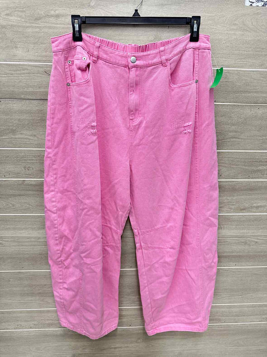 ODDI Size 2X Pink Plus Pants