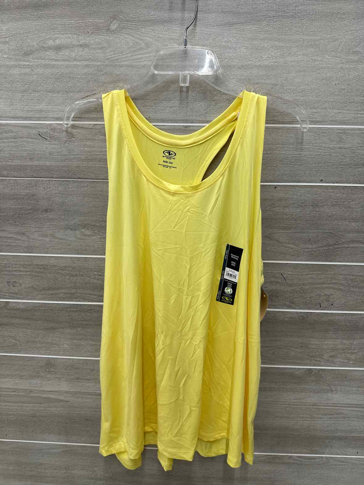 Athletic Works Size 22 Yellow Plus Tank Top