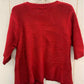 Currants Red Womens Size XL Sweater