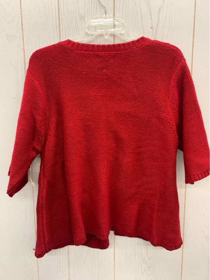 Currants Red Womens Size XL Sweater